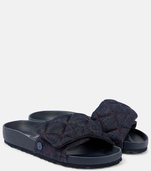 Sylt quilted denim slides