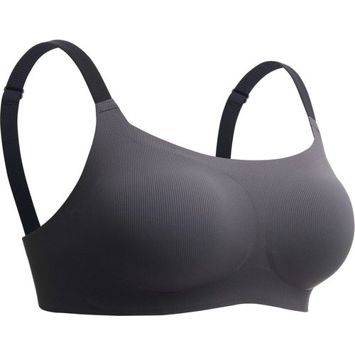 Cloud Soft Breathable Wireless Bra / Wireless Push Up Bra / Comfelie, Deep Gray