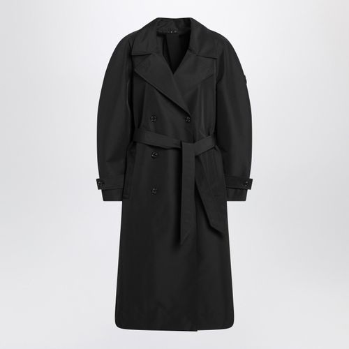 Moncler X Edward Enninful Black Double-Breasted Trench Coat With Belt