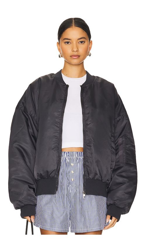 LIONESS Essential Bomber Jacket in Slate. -  XXS also in
