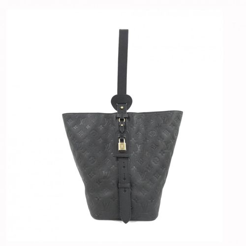 Louis Vuitton Black Leather Shoulder Bag Pre-Owned