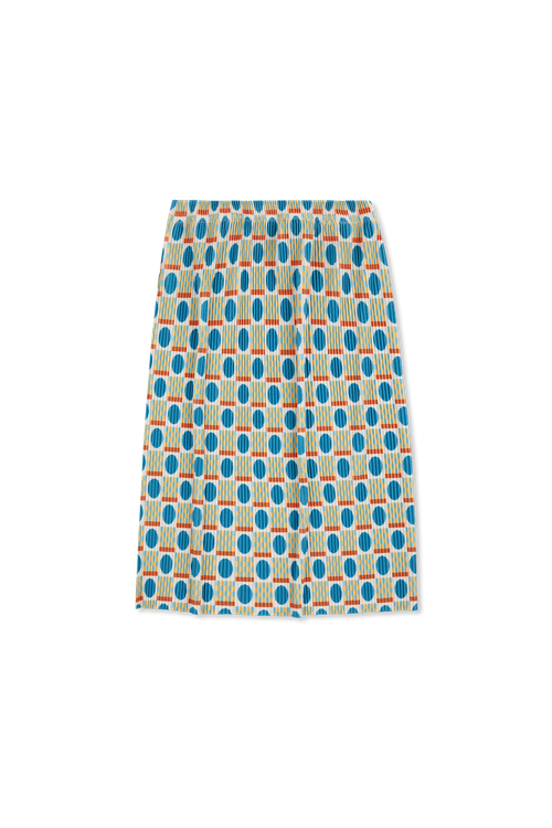 Pleated Skirt With Print, Unisex, Multicolour