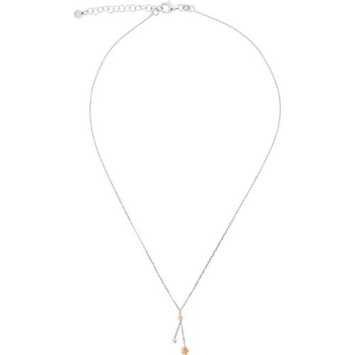 Orphelia 'Lorelei' WoMens 925 Sterling Silver Chain with Pendant - Silver/Rose ZK-7386 - Silver & Rose Gold - One Size