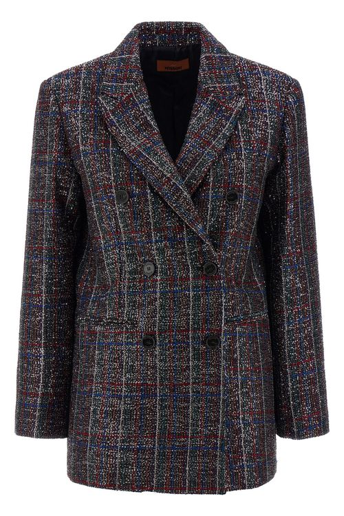 Sequin Tartan Blazer