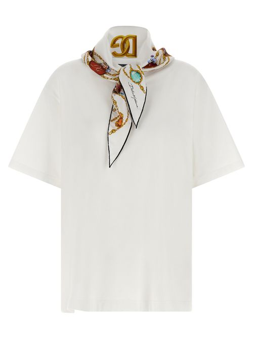 Logo-Embroidered Cotton T-shirt — White