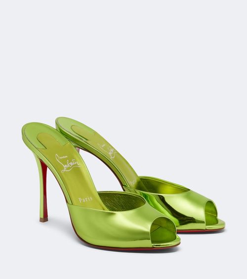 Me Dolly mirrored leather mules