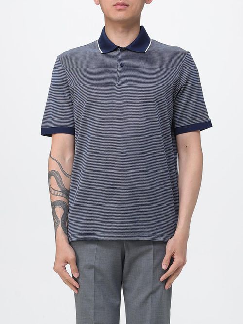 Polo Shirt Men color Blue