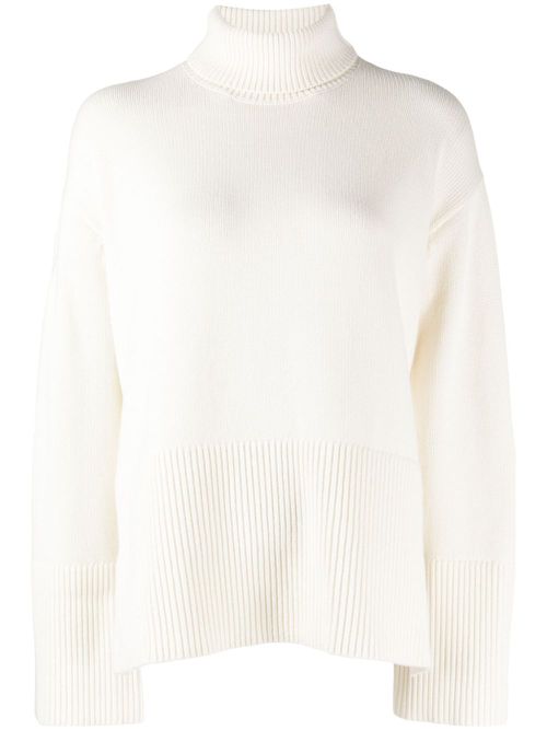 Yvonne roll-neck jumper - White