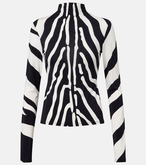 Zebra-print top