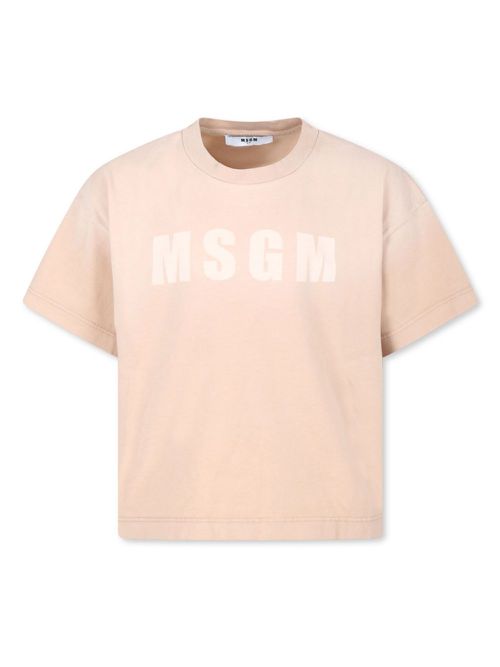 Monogram print t-shirt - Neutrals