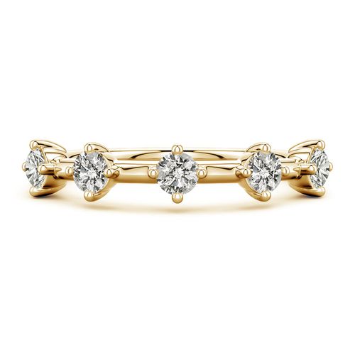 Angara 0.53 CTW Round Diamond Five-Stone Station Ring in 14K Yellow Gold