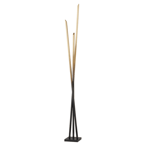 Gradient Brass LED Floor Lamp from the Gansevoort Collection