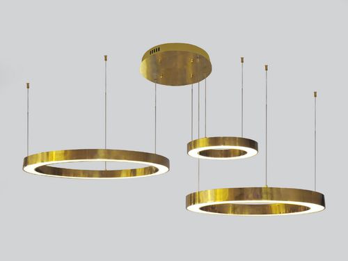Polished Brass LED Chandelier from the Aria Collection