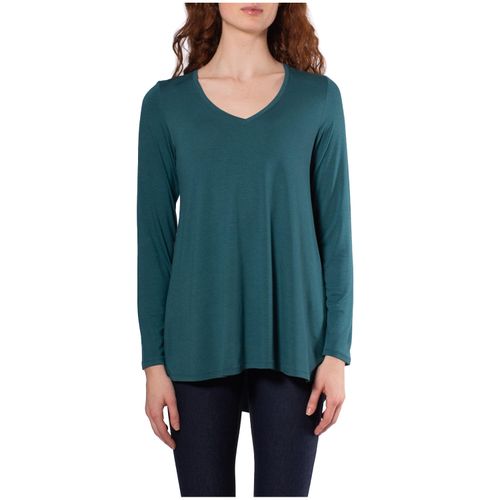 Women's Long Sleeve Tunic T-Shirt - MEDITERRANEA XXL:- Mediterranea - Online Only