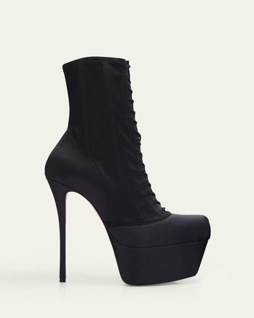 160mm Pavlova Satin Platform Booties