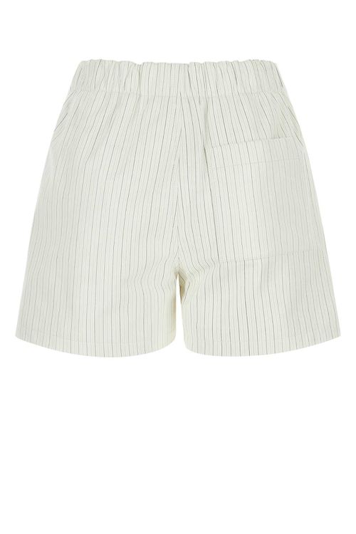 Printed Leather Shorts