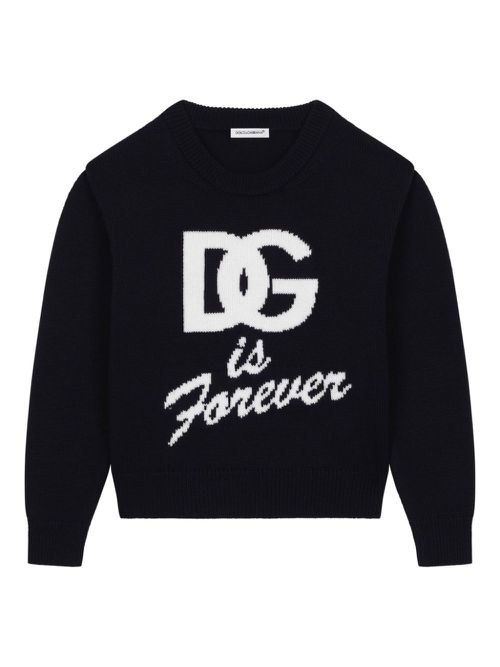 DG embroidered logo sweatshirt - Blue