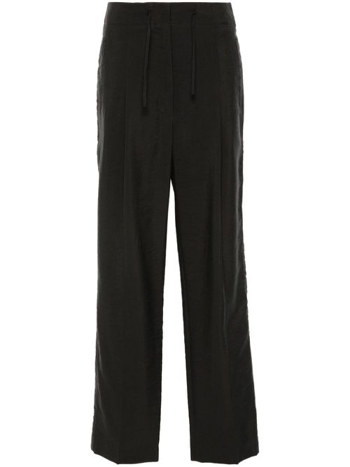 Waist string trousers - Black