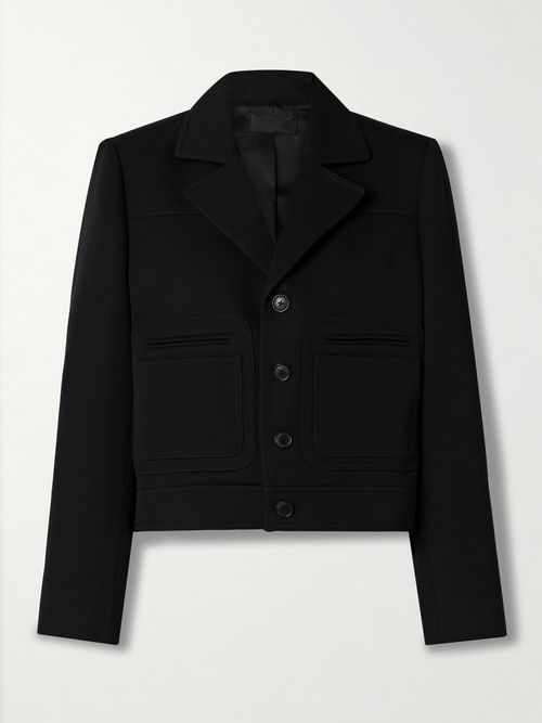 Georgy Wool-gabardine Jacket - Black
