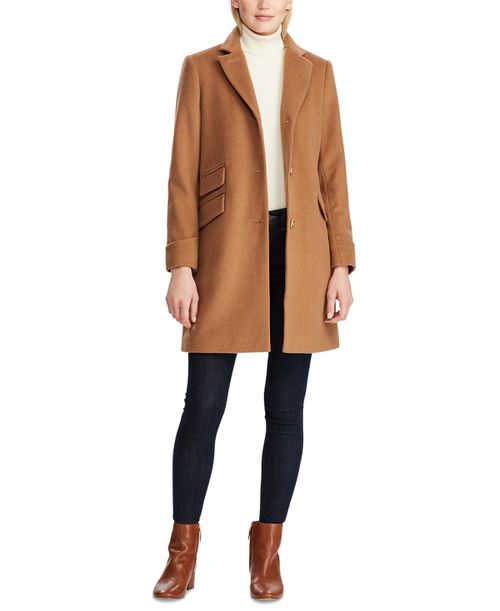 Women's Single-Breasted Walker Coat - New Vicuna