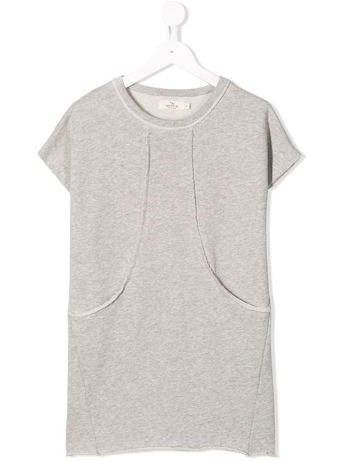 Shortsleeved sweatshirt dress - Grey