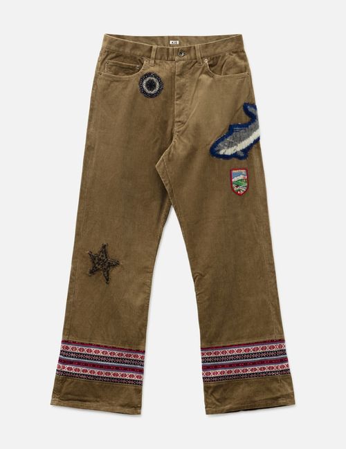 Patched-Desgin Pants