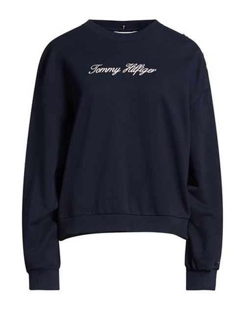Woman Sweatshirt Navy Size S Cotton