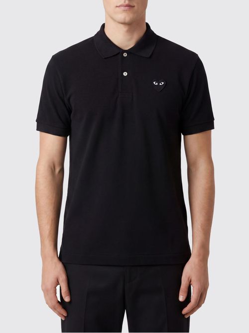 COMME DES GARÇONS PLAY Polo Shirt Men color Black