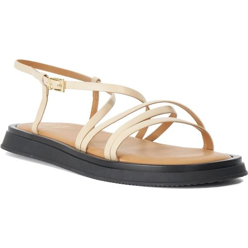 Dune London Womens Ladies Laia - Padded Sole Strappy Sandals - Beige Leather