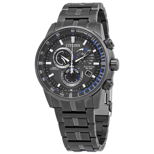 PCAT Radio Controlled Chronograph Black Dial Mens Watch CB5887-55H