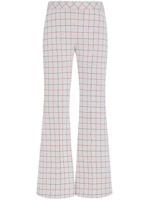Check-pattern trousers - Neutrals