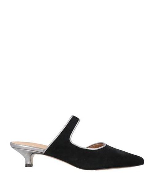 Woman Mules & Clogs Black Size 10 Leather