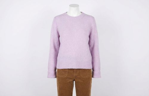 Jackson Crewneck Sweater In Ice Lilac Heather