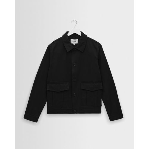 Strand - Black Cotton Tencel Twill Jacket