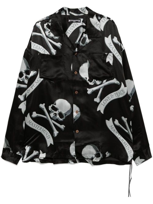 Skull-printed shirt - Black