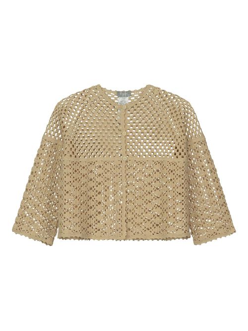 Open-knit cardigan - Neutrals