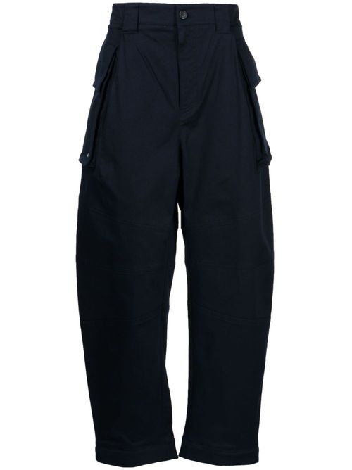 Cutting Curve barrel trousers - Blue
