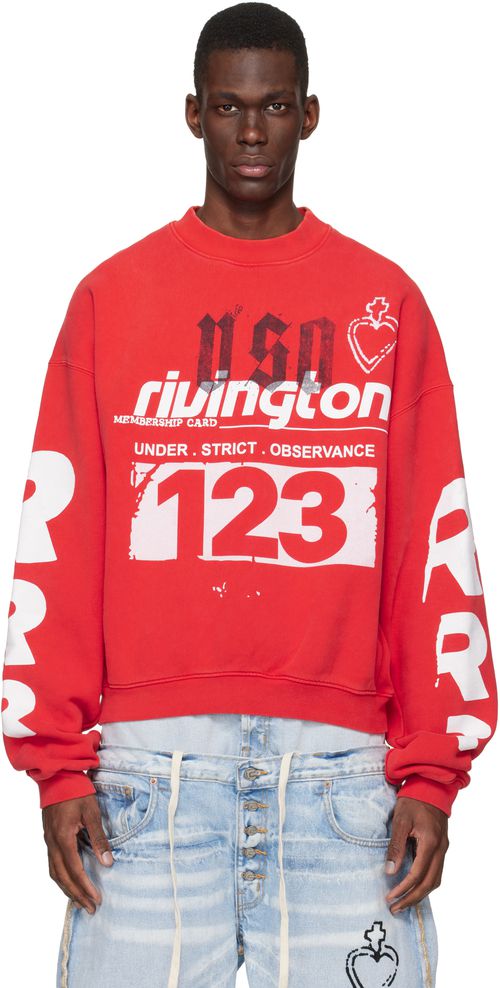 Red Membership USO Crewneck Sweatshirt