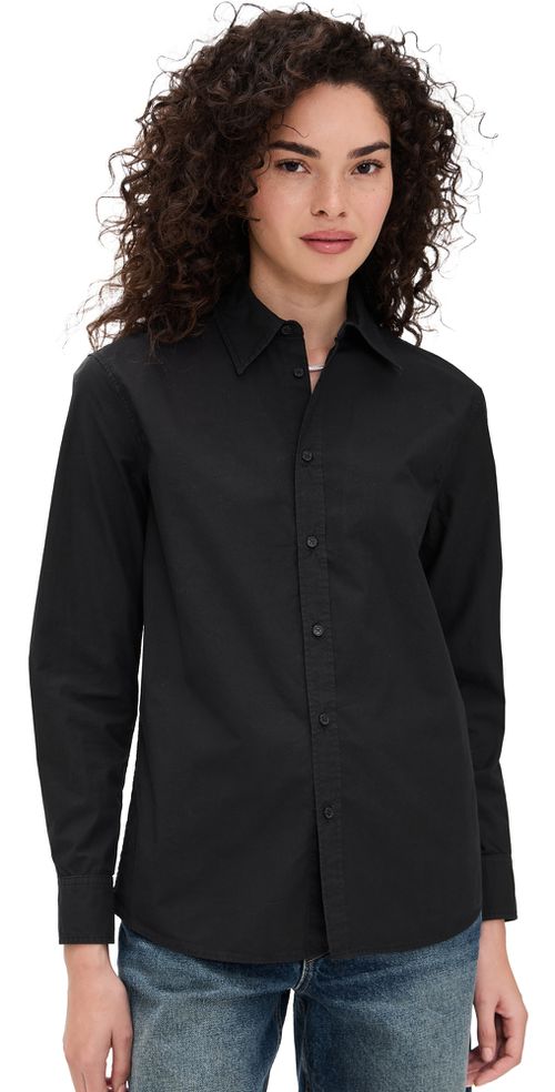 Nili Lotan Raphael Classic Shirt Black