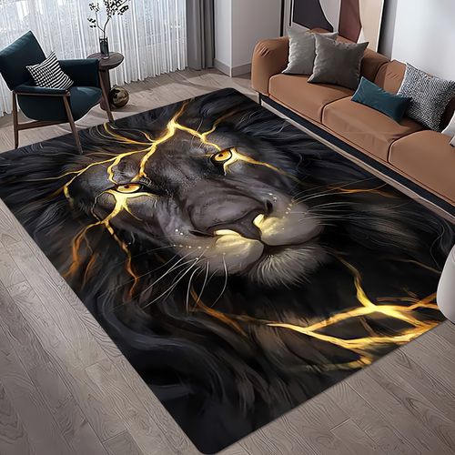 TEMU Design Area Mat - Soft & Comfortable, Machine Washable Polyester, 0.47" Thick, Living Room, Bedroom, Study, And Playroom Decor, Indoor Use Only