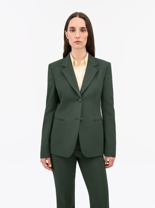 Tiger of Sweden Ylja Slim-Fit Blazer für Frauen, Midnight Green, Größe