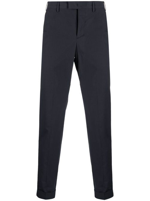 Straight-leg tailored trousers - Black