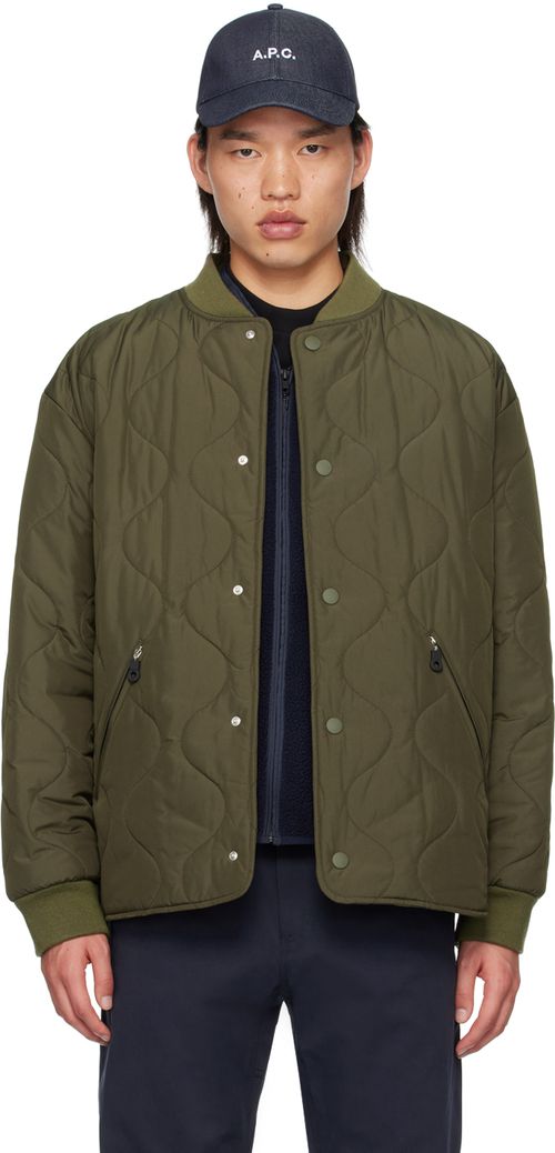 A.P.C. Khaki Florent Bomber Jacket