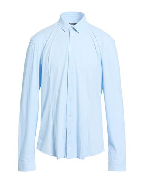 Man Shirt Azure Size 46 Polyamide, Elastane
