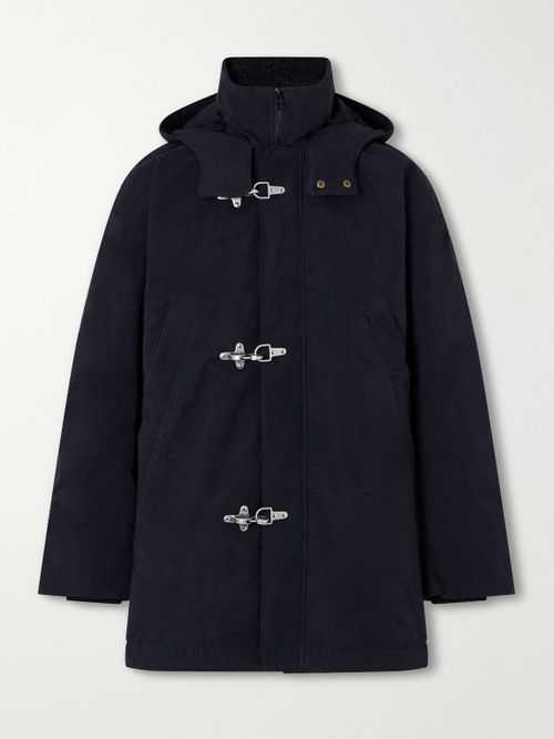 Isaba Padded Cotton, Wool and Mohair-Trimmed Canvas Parka