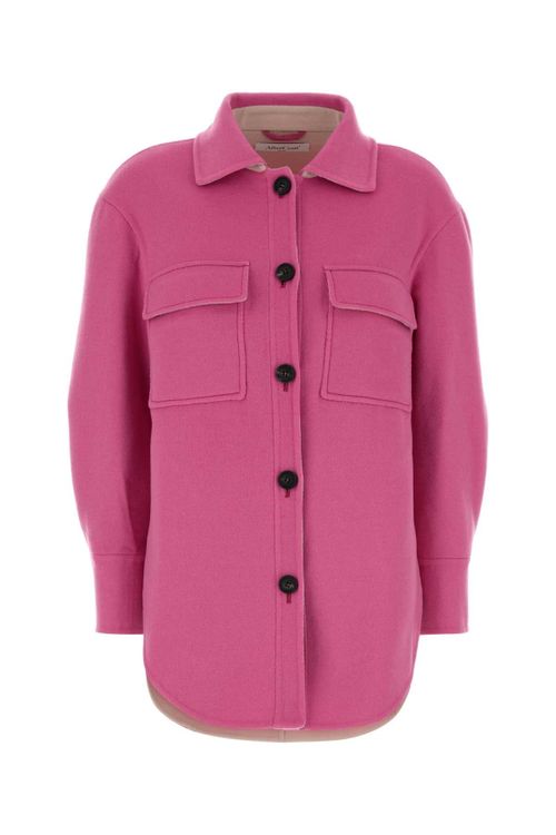Wool Blend Coat — Pink
