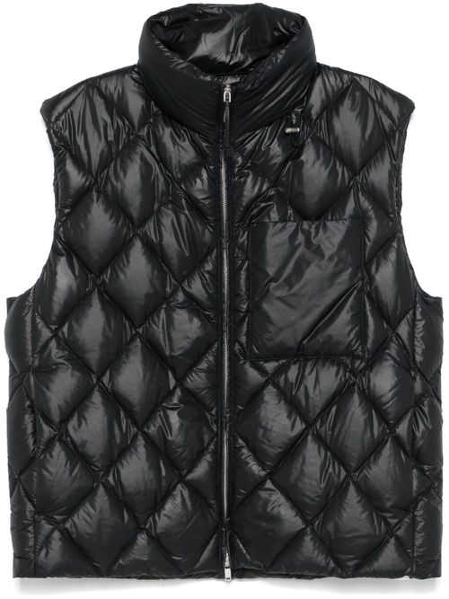 Quilted gilet - Black