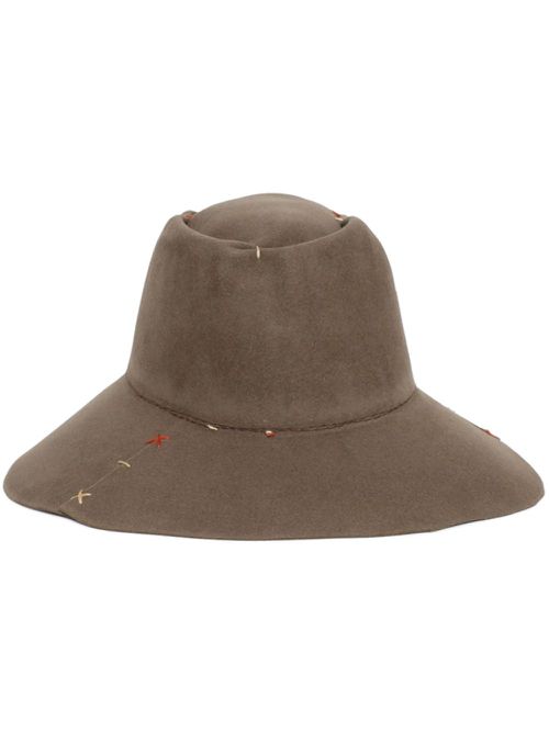 Crow Stitch bucket hat - Brown