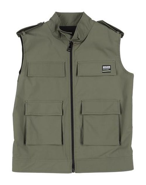 Kids Kid Boy Vest Khaki Size 10 Cotton, Elastane
