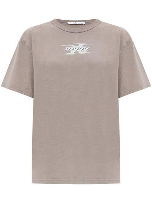 Blade-logo cotton T-shirt - Neutrals